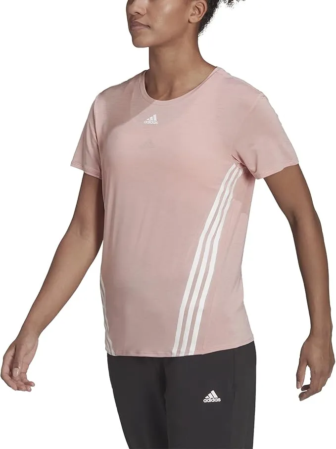 تي شيرت Adidas WTR ICNS 3-Stripes T-Shirt HC2756 - Training Wonder (كم قصير) للنساء 