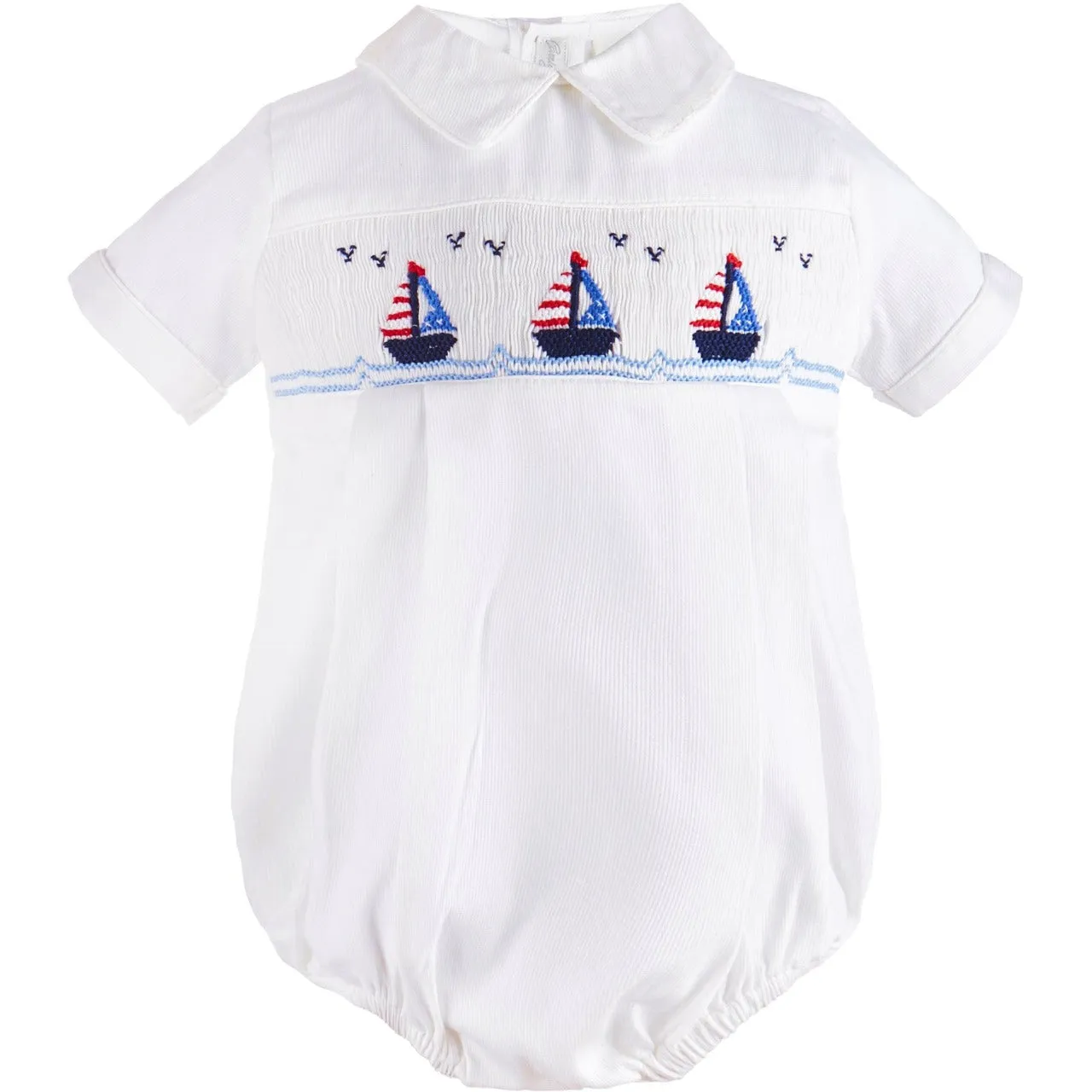 20029-White Freedom Boats Baby Boy Bubble Romper