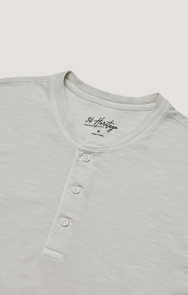 34 HERITAGE - SHORT SLEEVE SLUB HENLEY