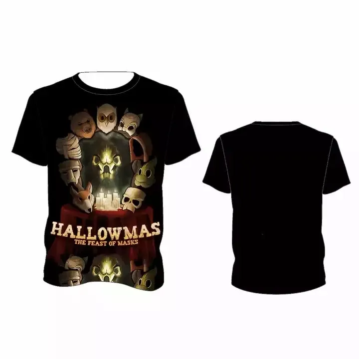3D Printing T-shirt Halloween Pumpkin Party Costume Sublimation T shirt