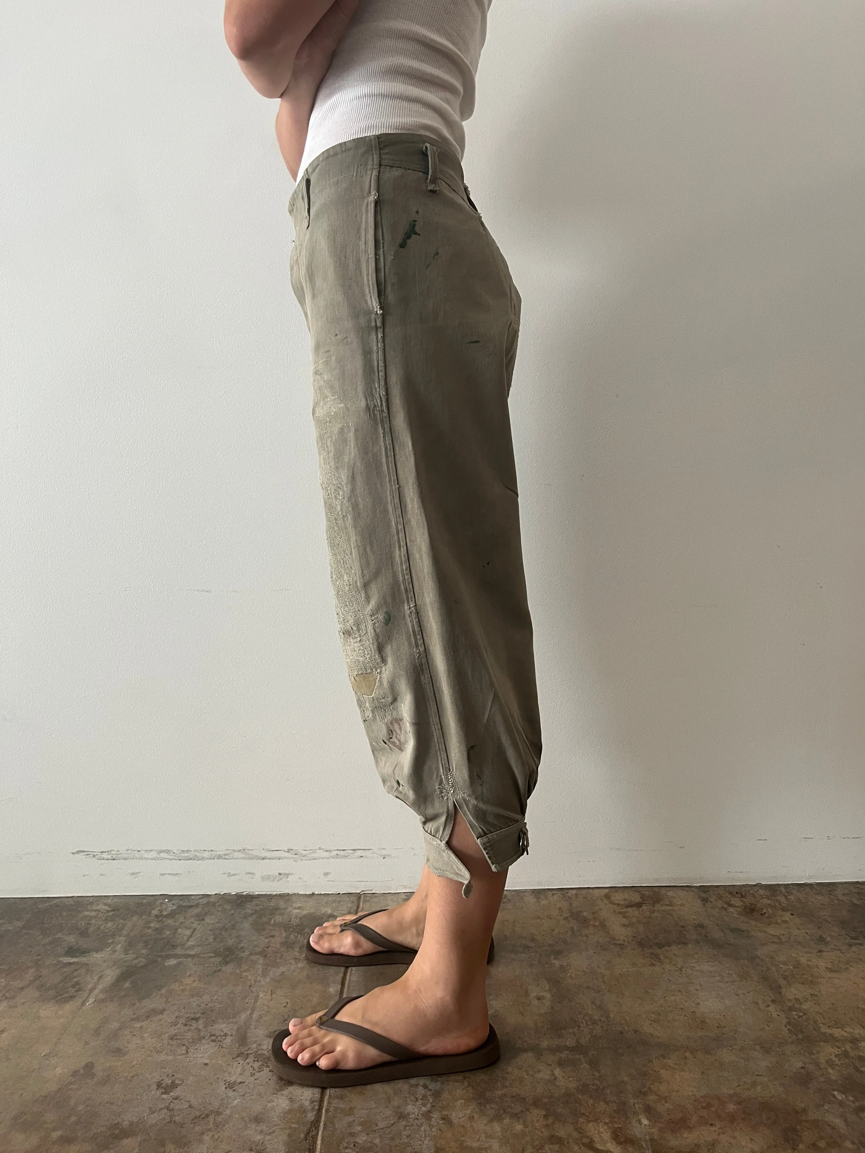40s/50s Japanese Cotton Twill Work Pants