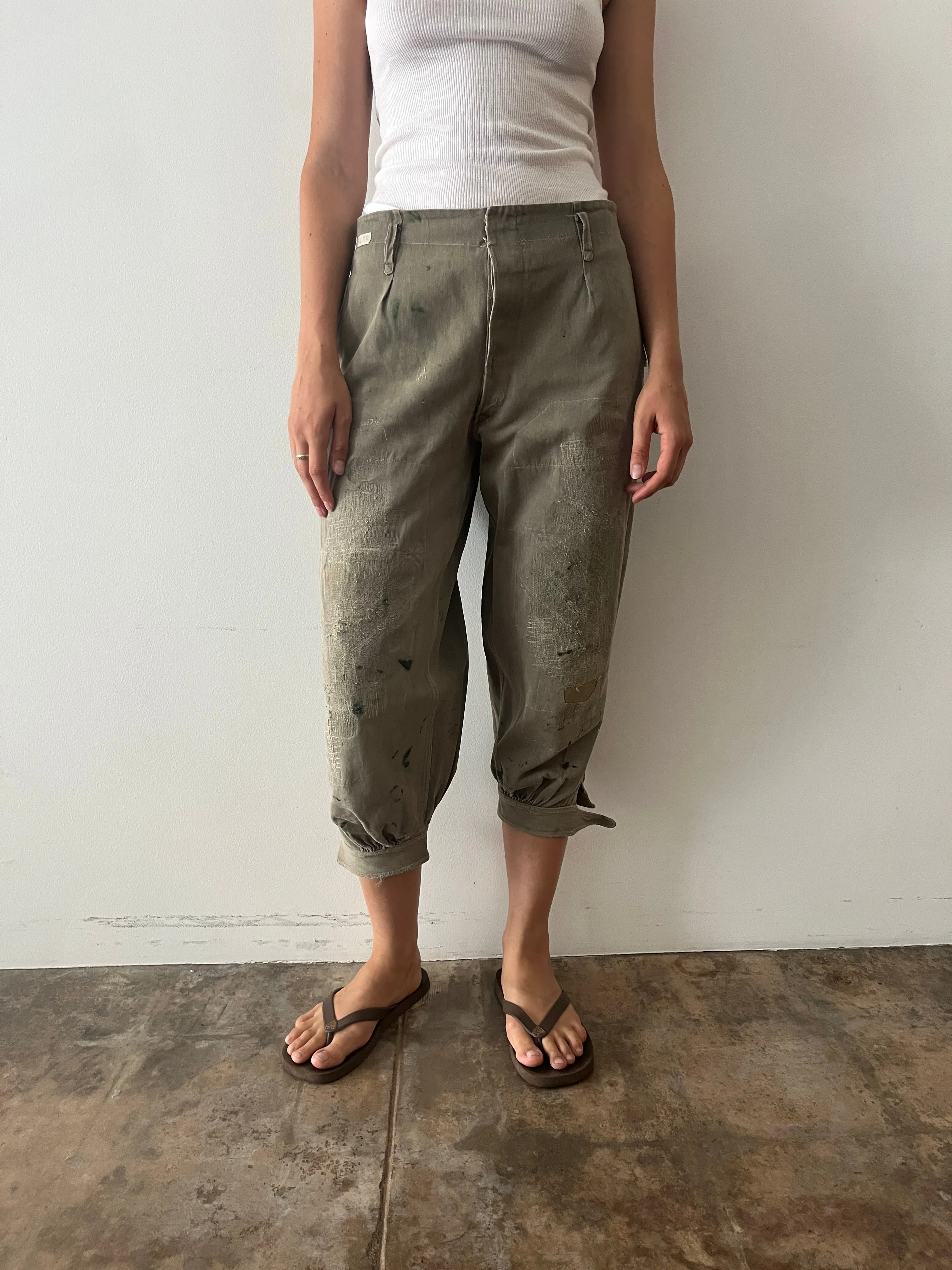 40s/50s Japanese Cotton Twill Work Pants
