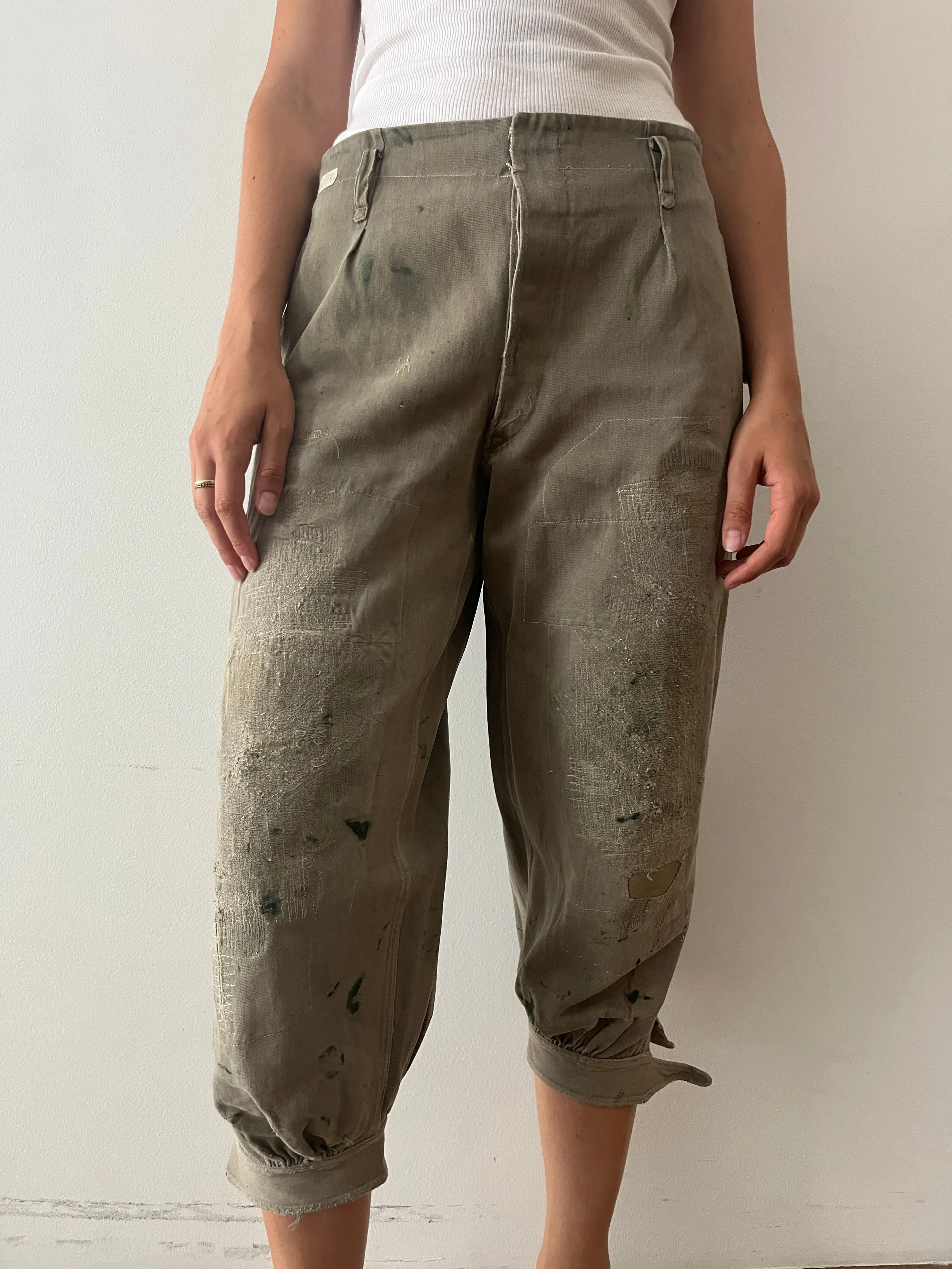 40s/50s Japanese Cotton Twill Work Pants