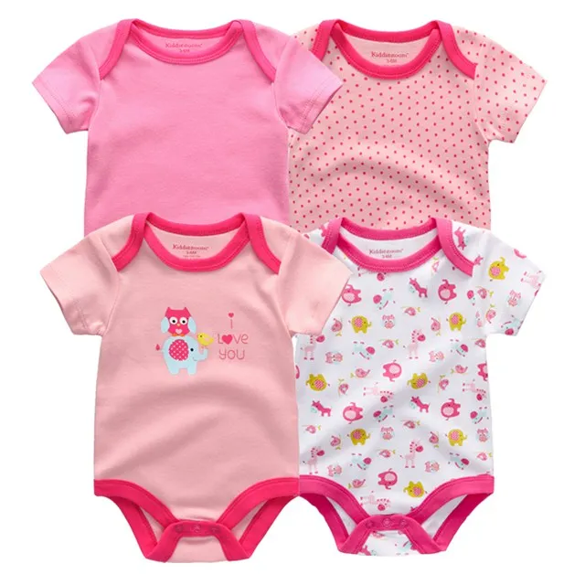 4pcs Baby Bodysuit 0-12M
