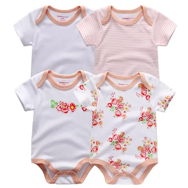4pcs Baby Bodysuit 0-12M