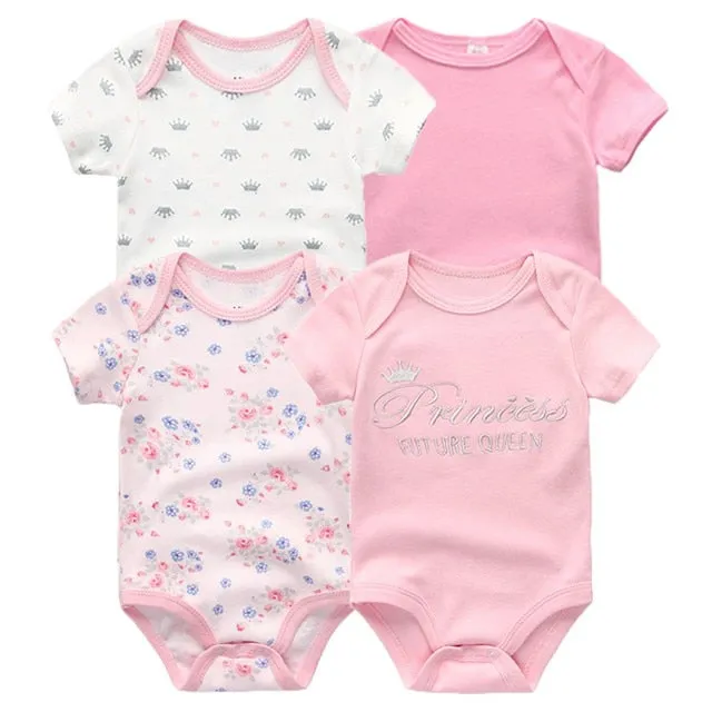 4pcs Baby Bodysuit 0-12M