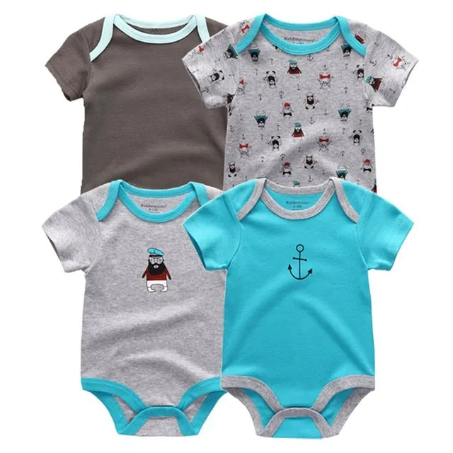 4pcs Baby Bodysuit 0-12M