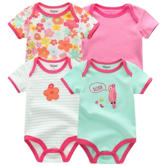 4pcs Baby Bodysuit 0-12M