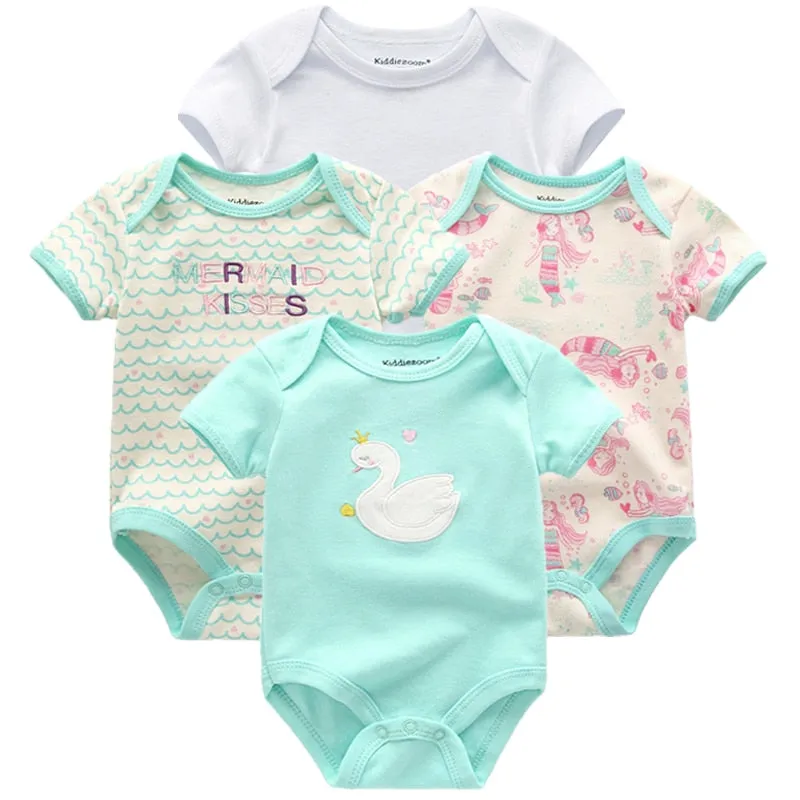 4pcs Baby Bodysuit 0-12M