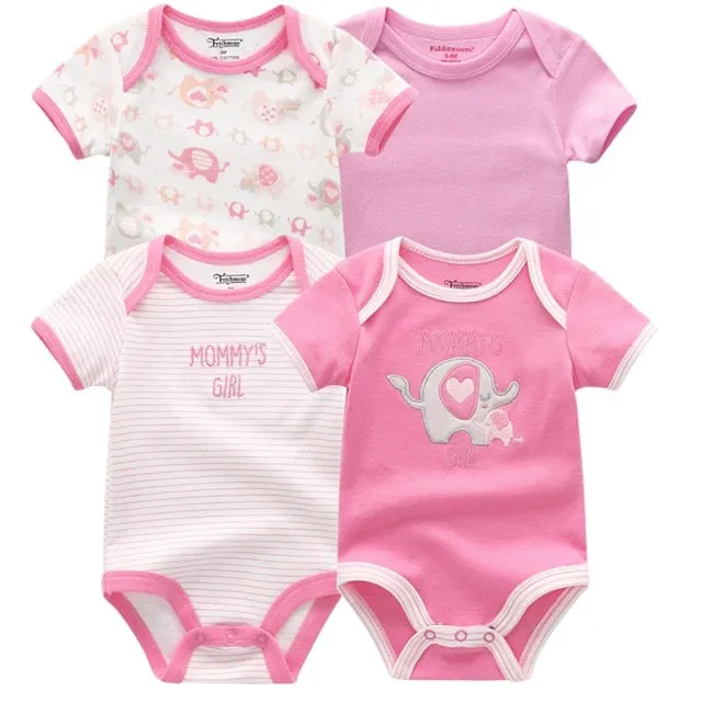 4pcs Baby Bodysuit 0-12M
