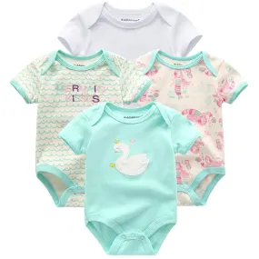4pcs Baby Bodysuit 0-12M