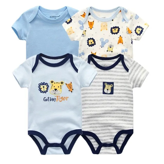 4pcs Baby Bodysuit 0-12M