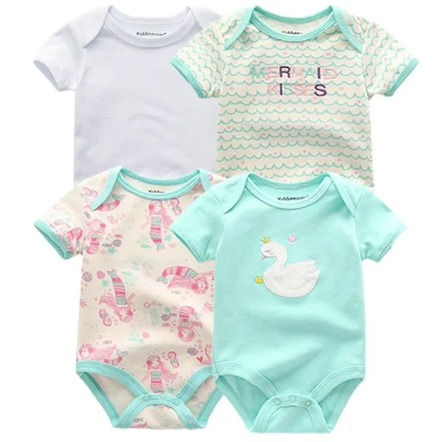 4pcs Baby Bodysuit 0-12M