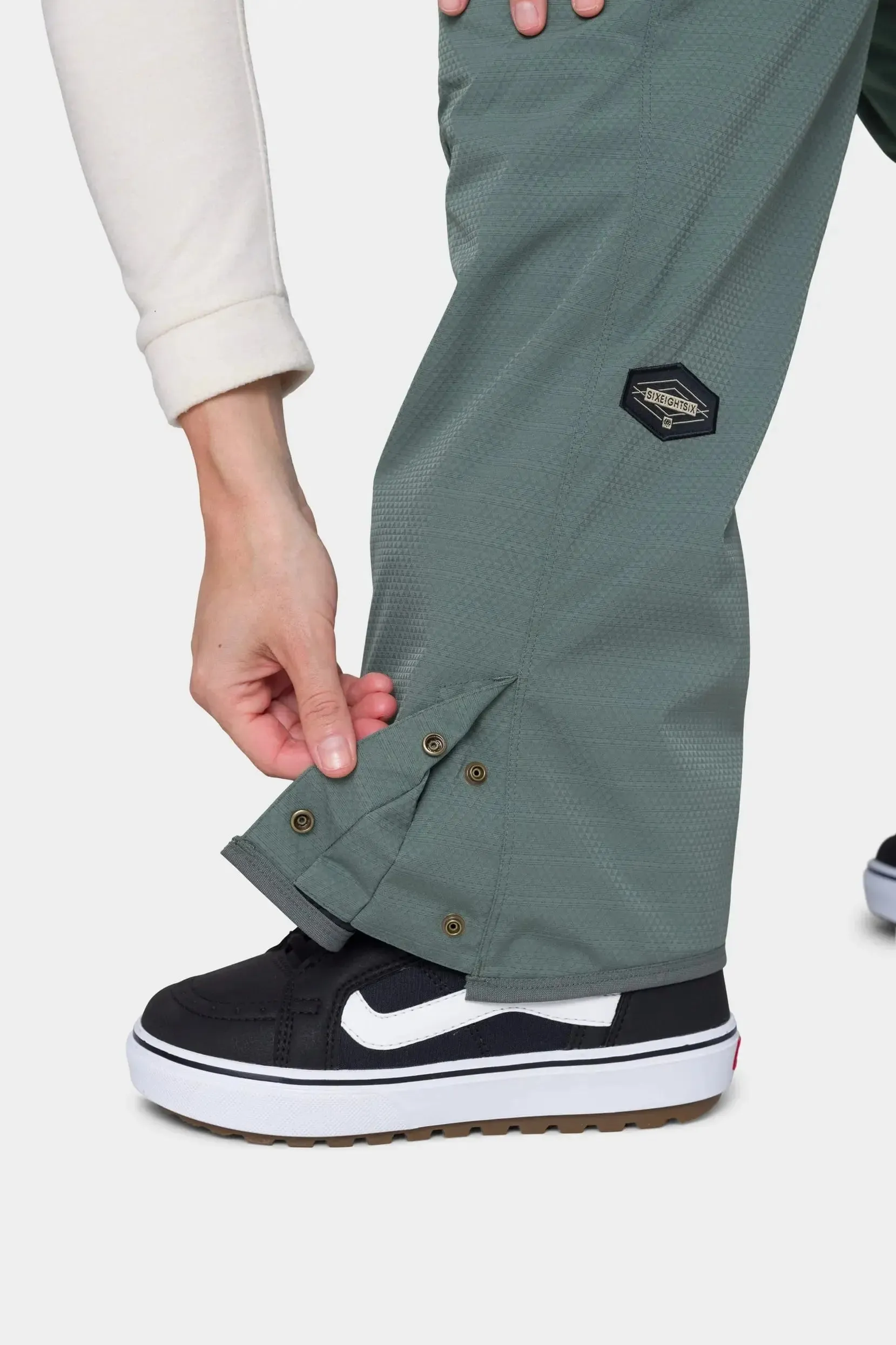 686 Women's Black Magic Insulated Bib Snow Pants - Cypress Green