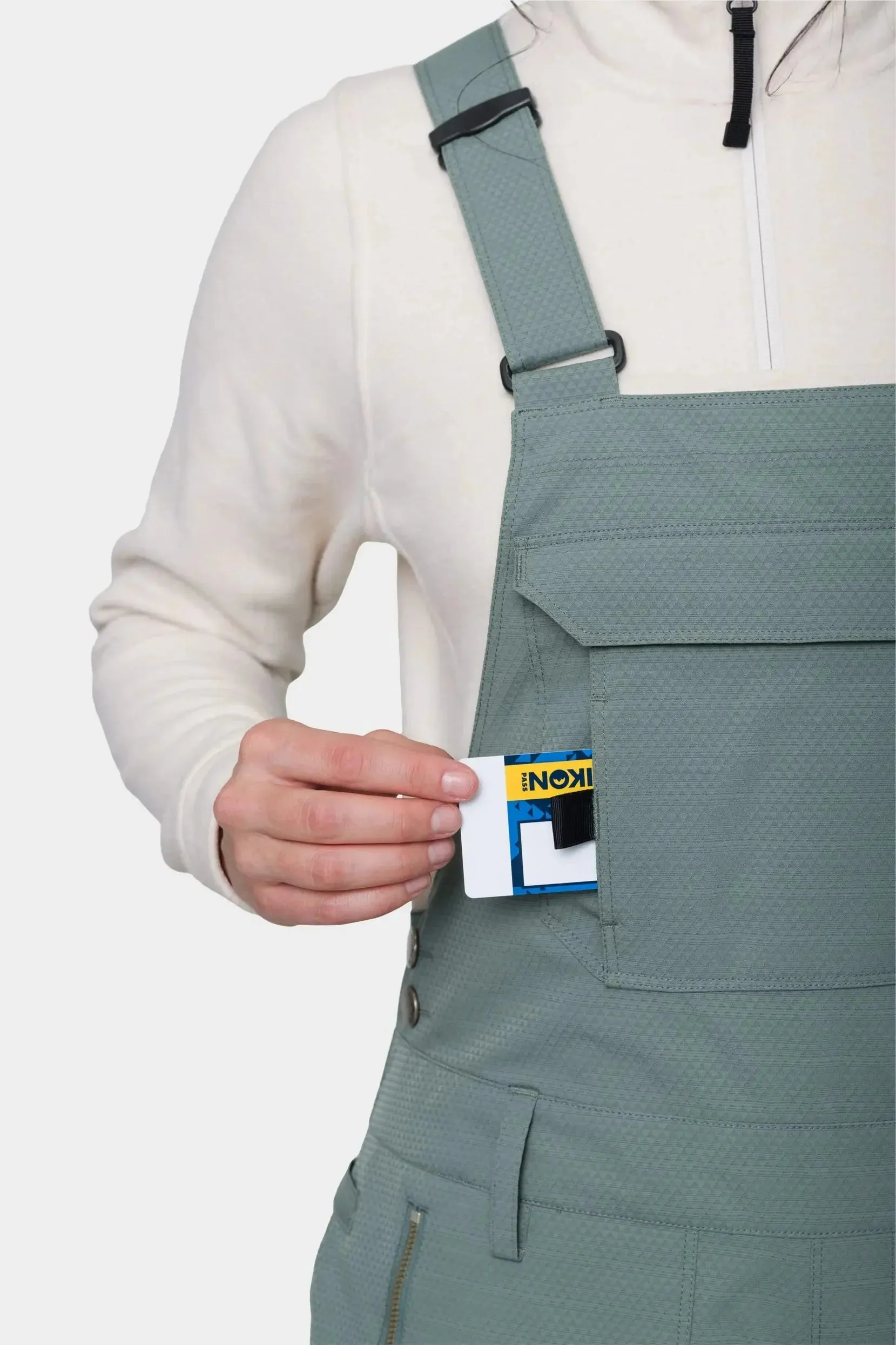 686 Women's Black Magic Insulated Bib Snow Pants - Cypress Green