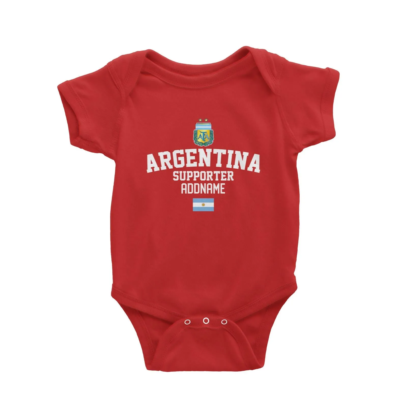 Agentina Supporter World Cup Addname Baby Romper