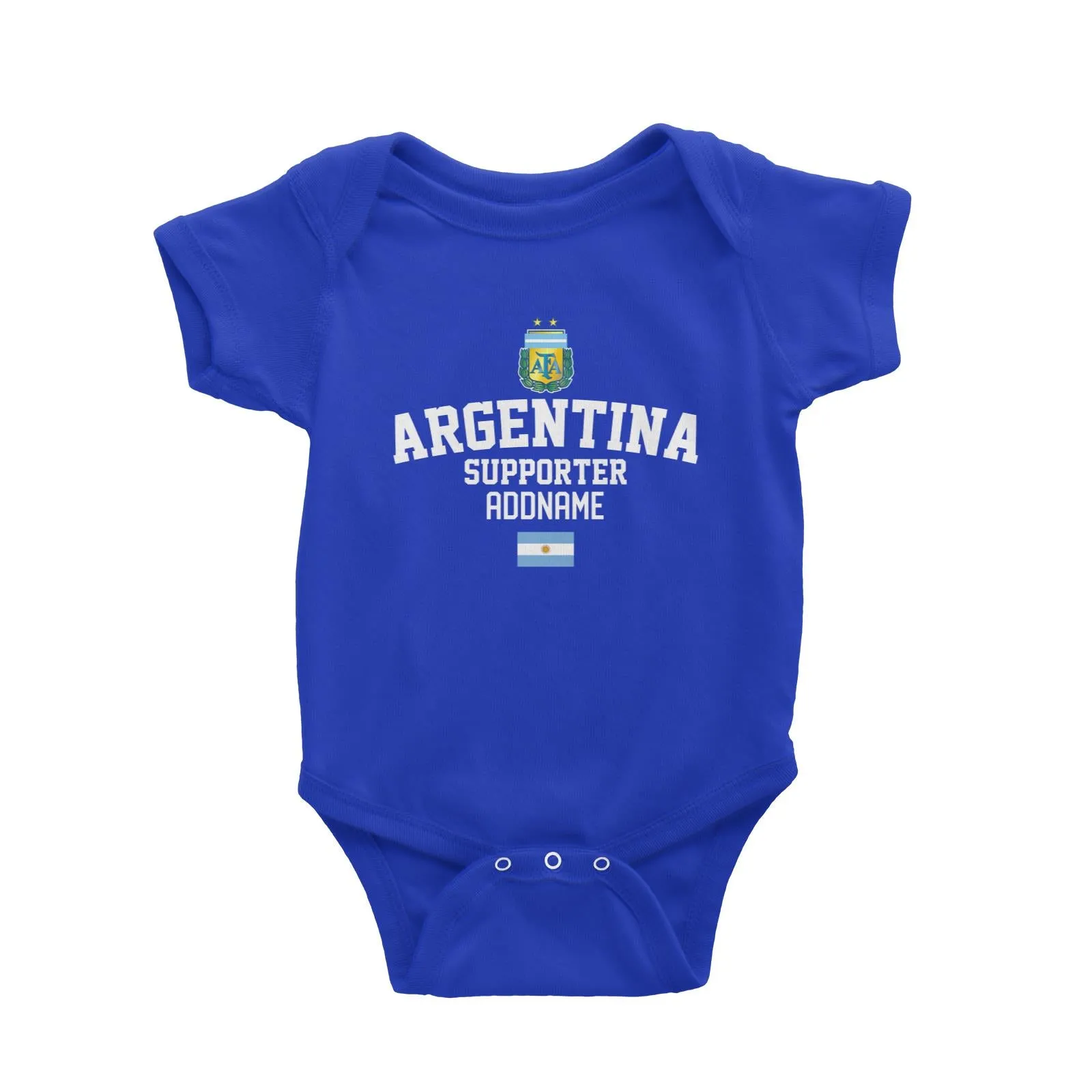 Agentina Supporter World Cup Addname Baby Romper