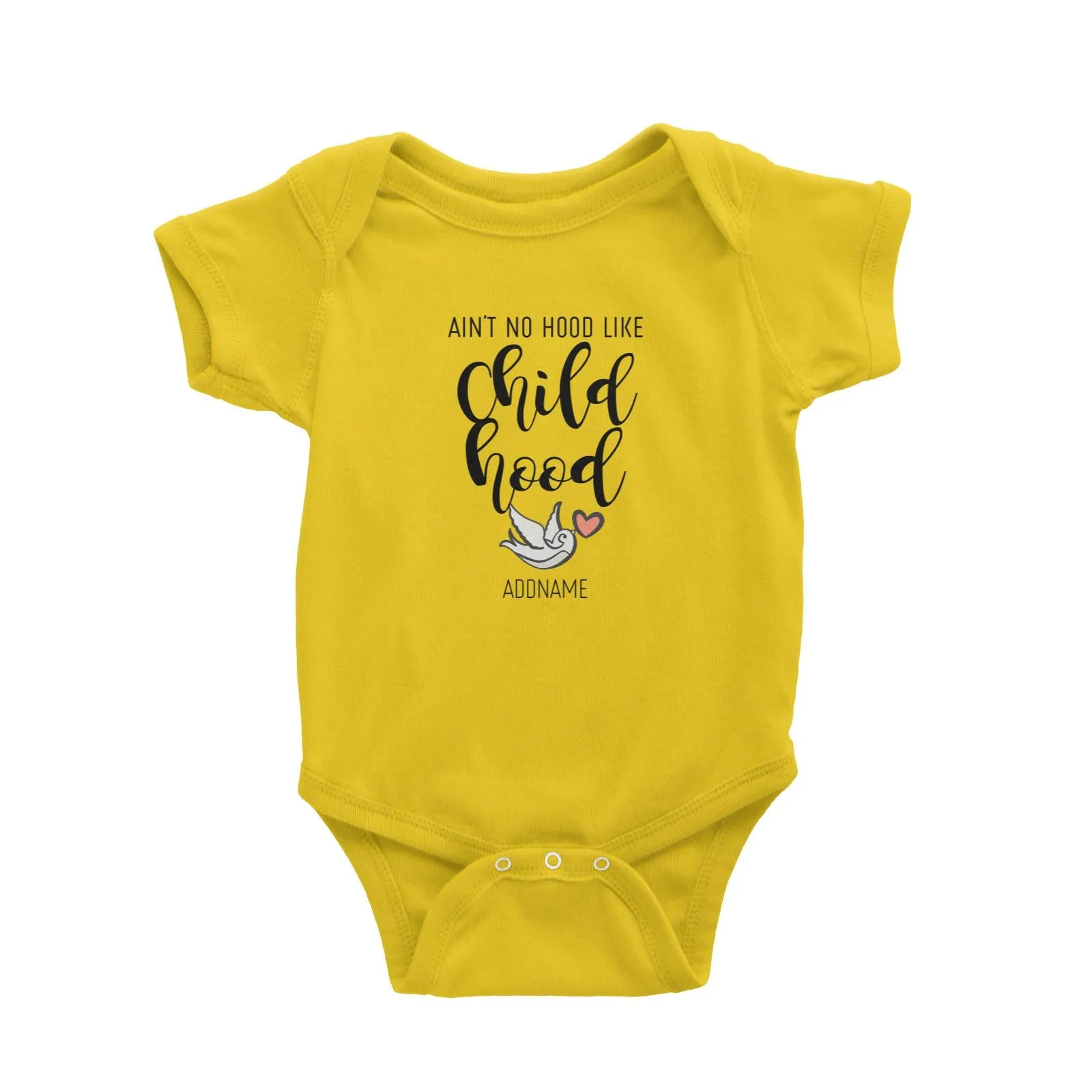 Aint No Hood Like Childhood Baby Romper