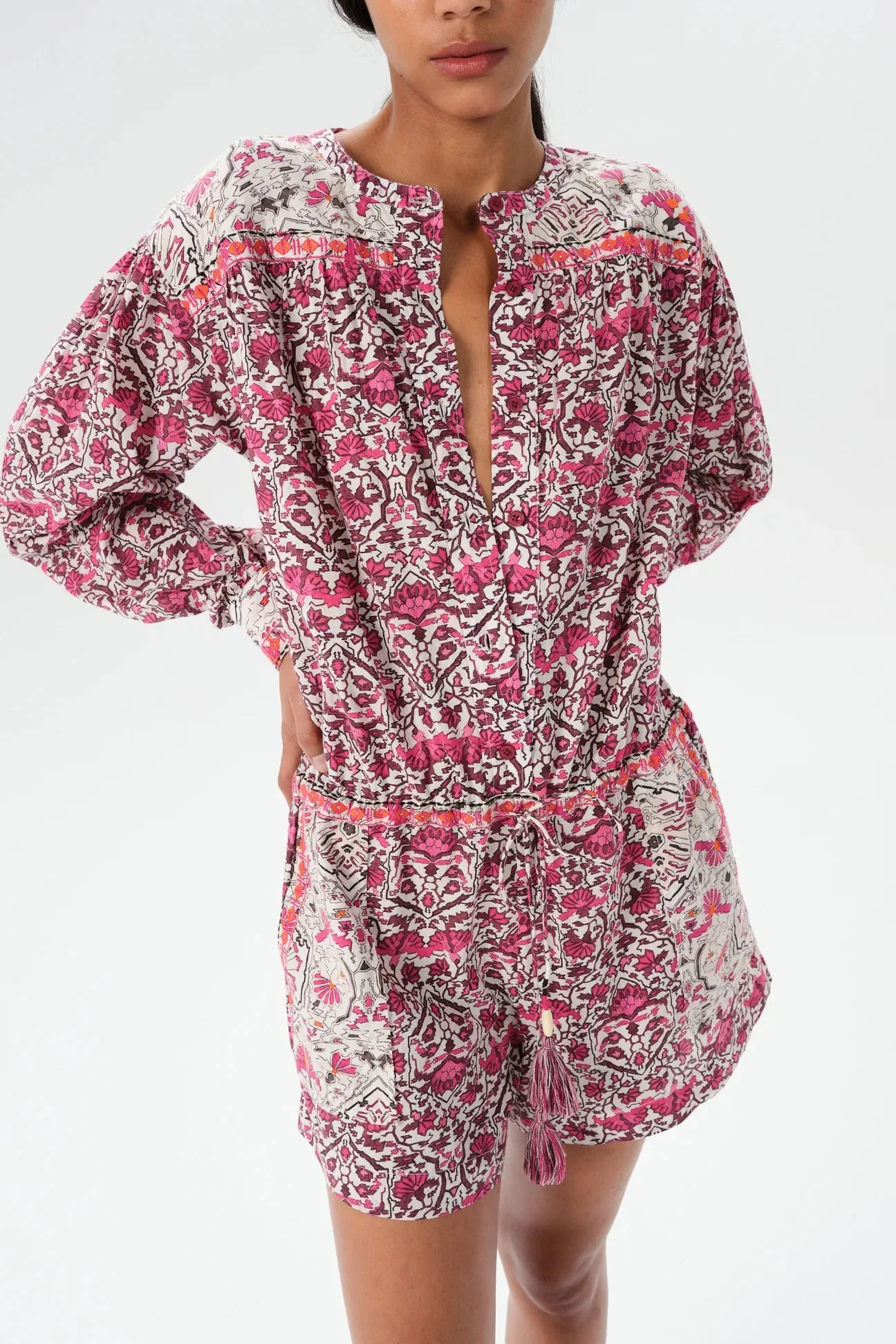 ALVEAR ZELIE ROMPER - PINK ROSE