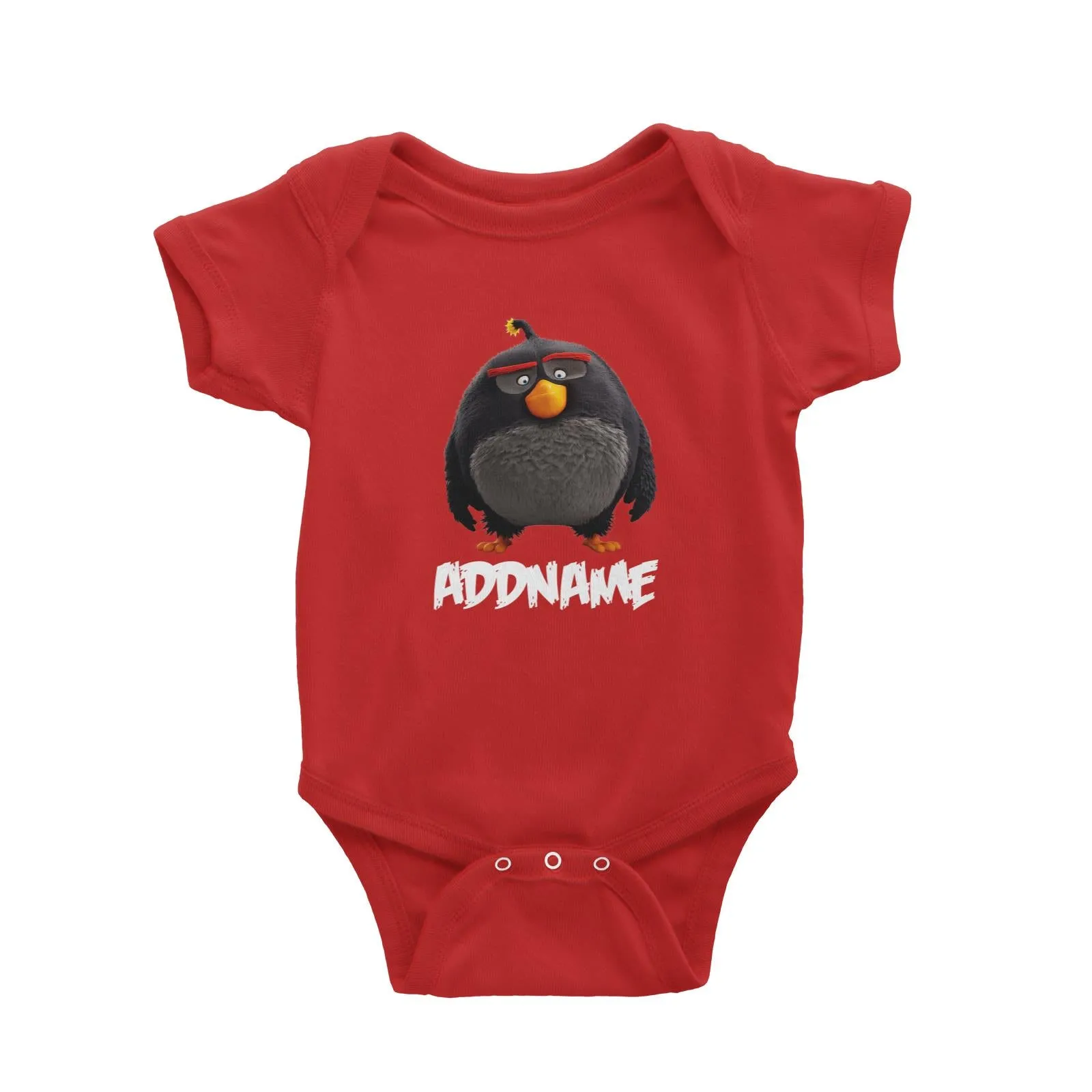 Angry Bird Bomb Addname Baby Romper
