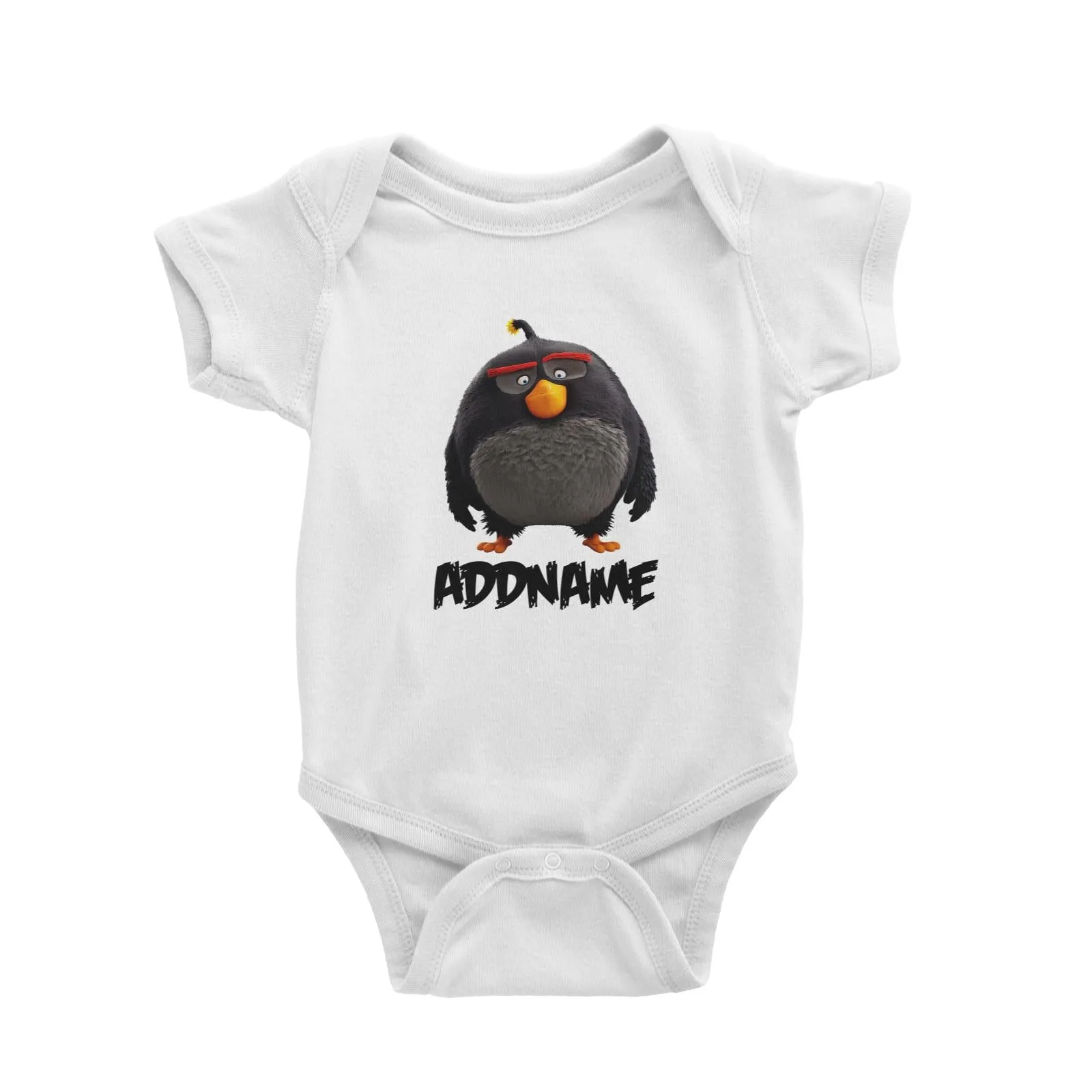 Angry Bird Bomb Addname Baby Romper