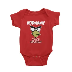 Angry Bird It's My Birthday Addname Baby Romper