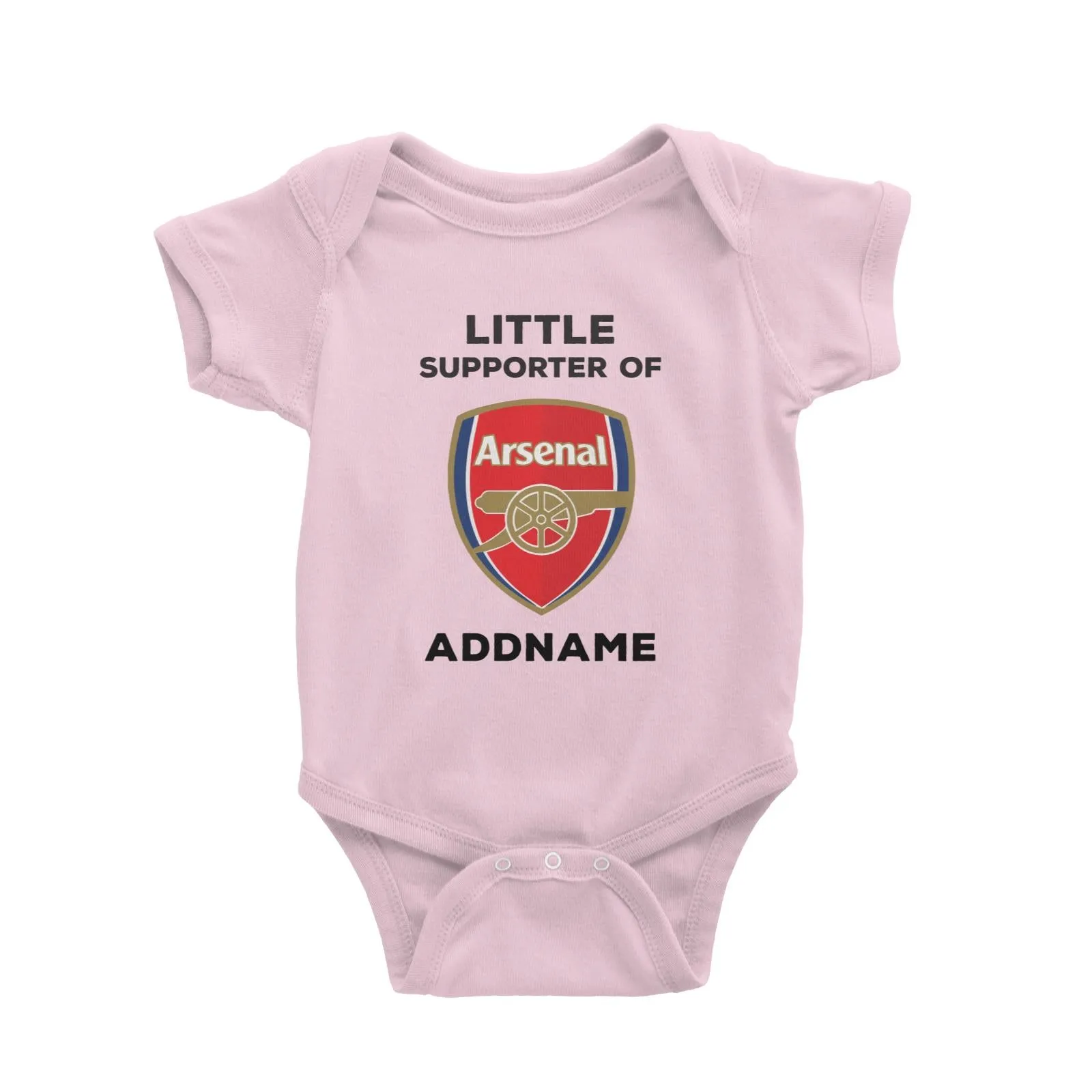 Arsenal FC Little Supporter Personalizable with Name Baby Romper