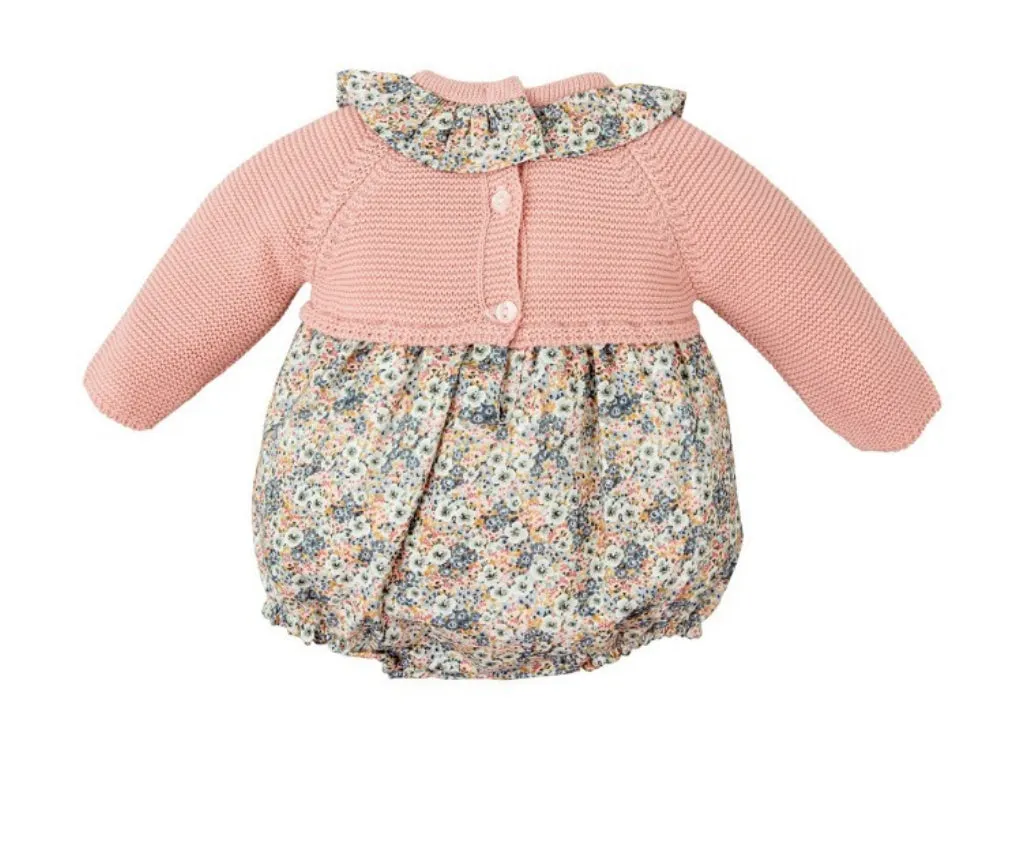Babidu - Romper with Hat - Rose Pink