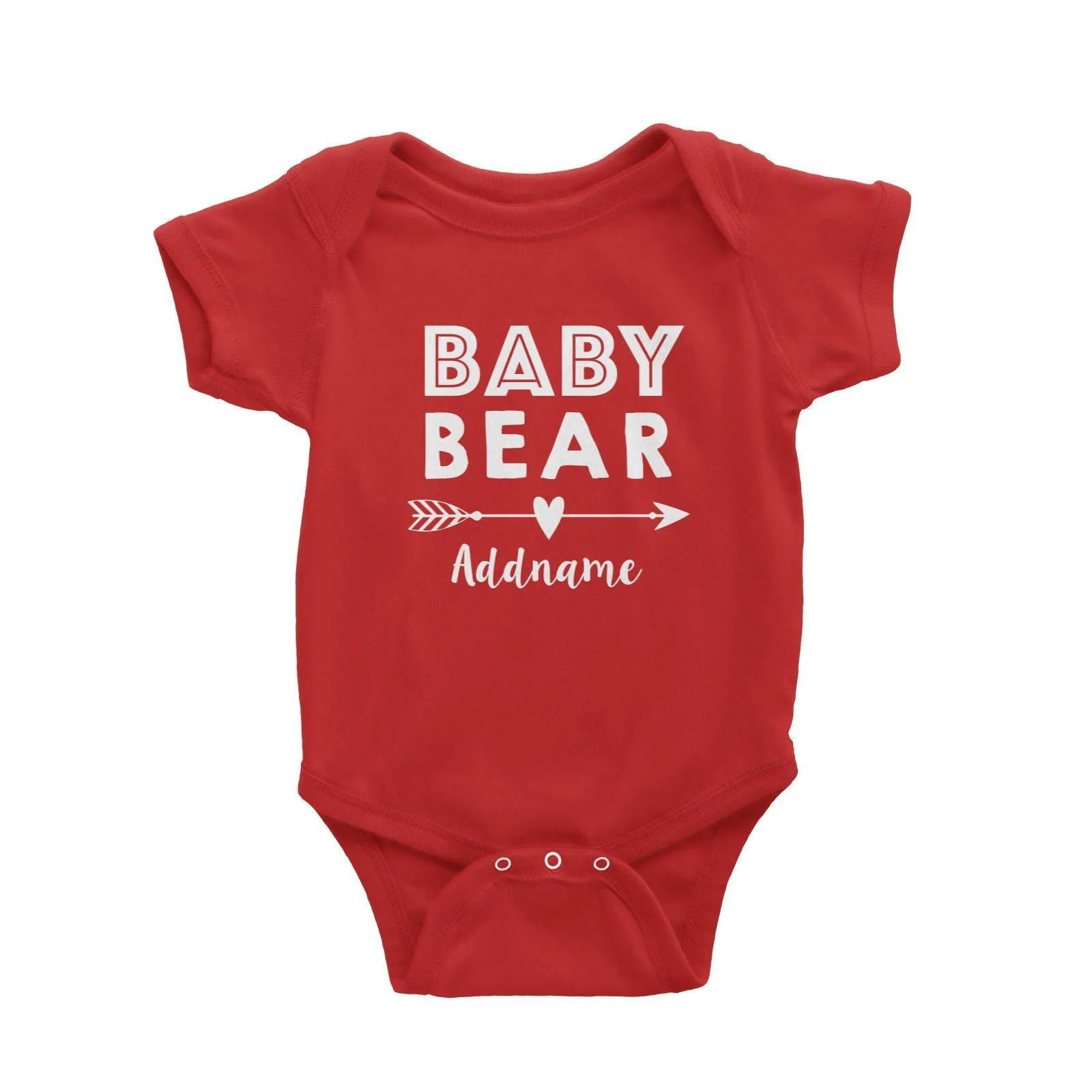 Baby Bear Addname Baby Romper  Matching Family Personalizable Designs