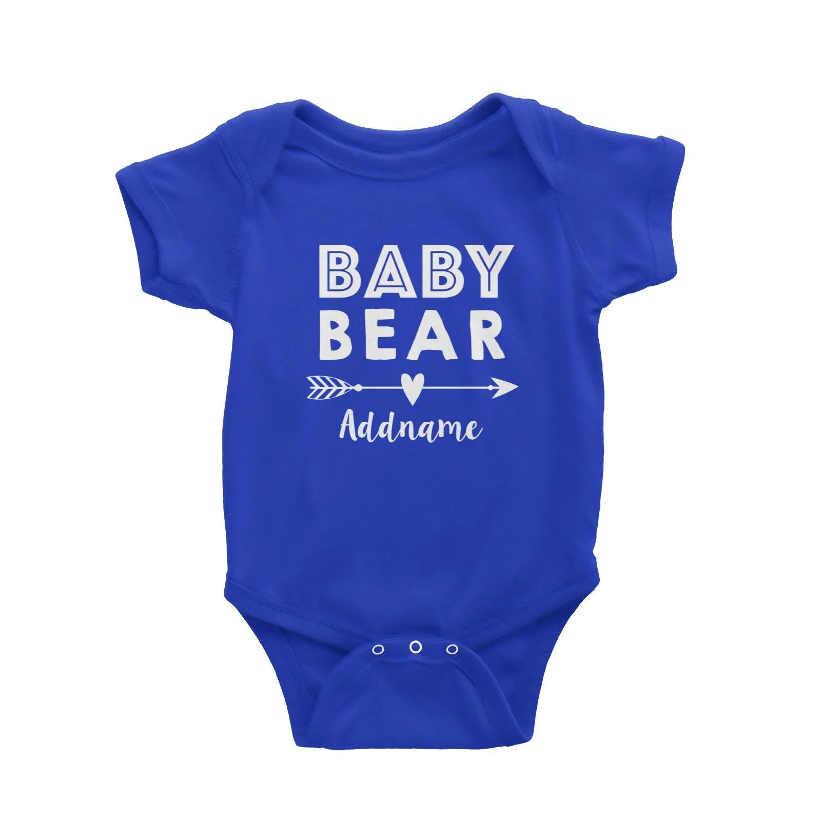 Baby Bear Addname Baby Romper  Matching Family Personalizable Designs