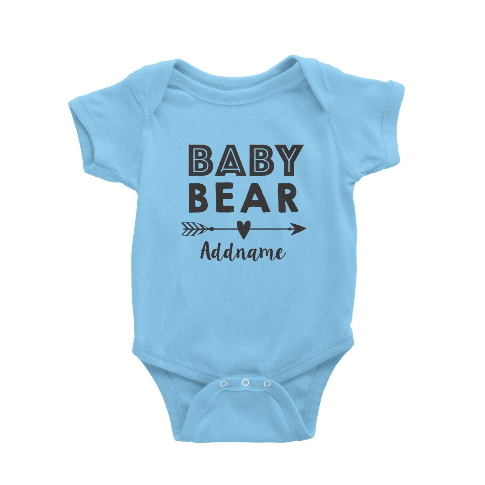 Baby Bear Addname Baby Romper  Matching Family Personalizable Designs