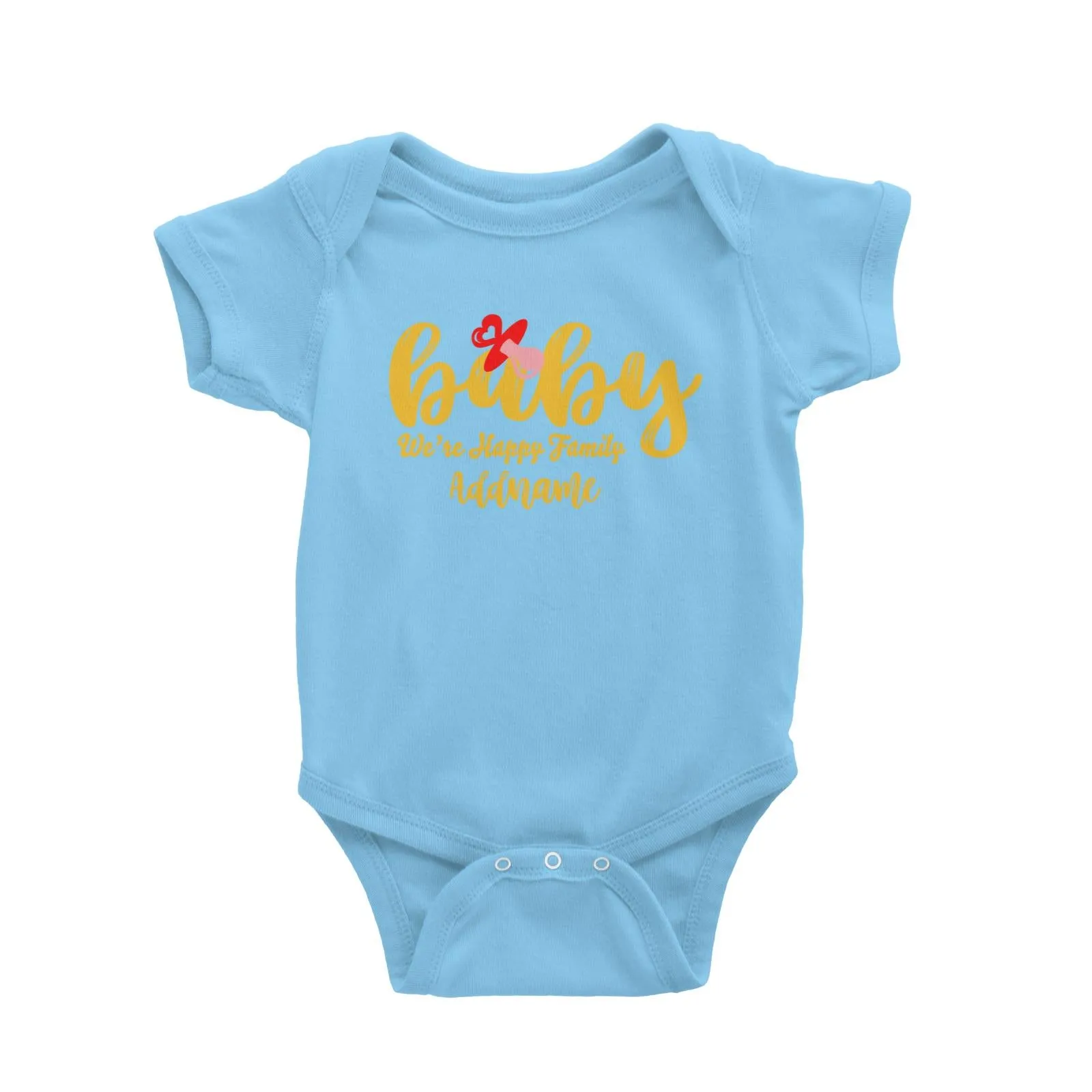 Baby We Are Happy Family Baby Romper