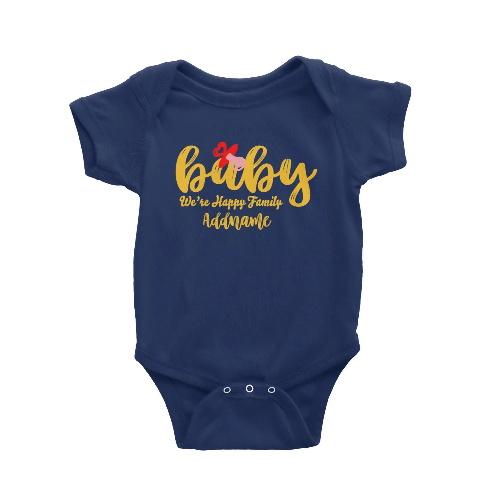 Baby We Are Happy Family Baby Romper