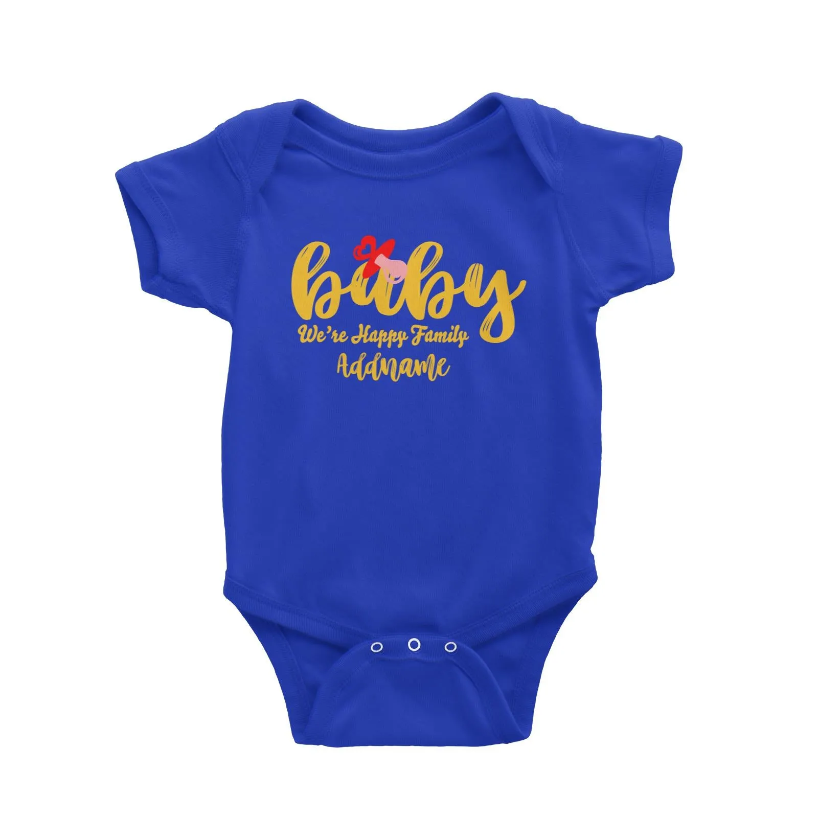 Baby We Are Happy Family Baby Romper