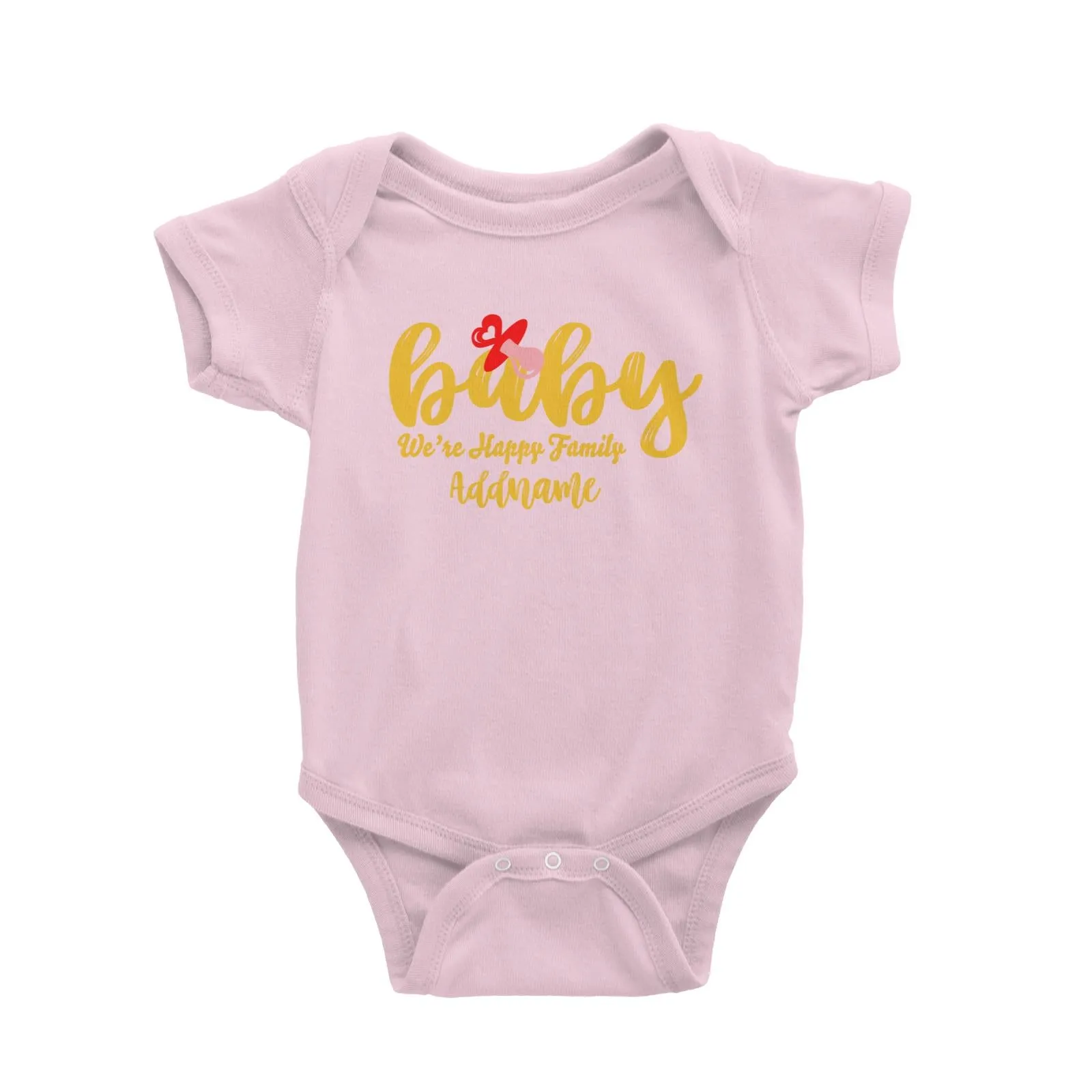 Baby We Are Happy Family Baby Romper