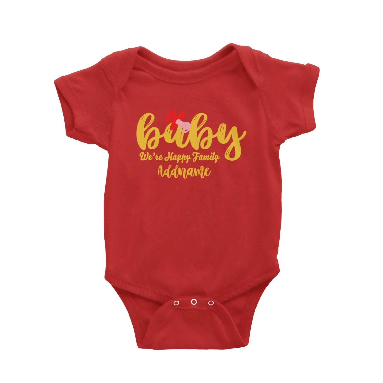 Baby We Are Happy Family Baby Romper