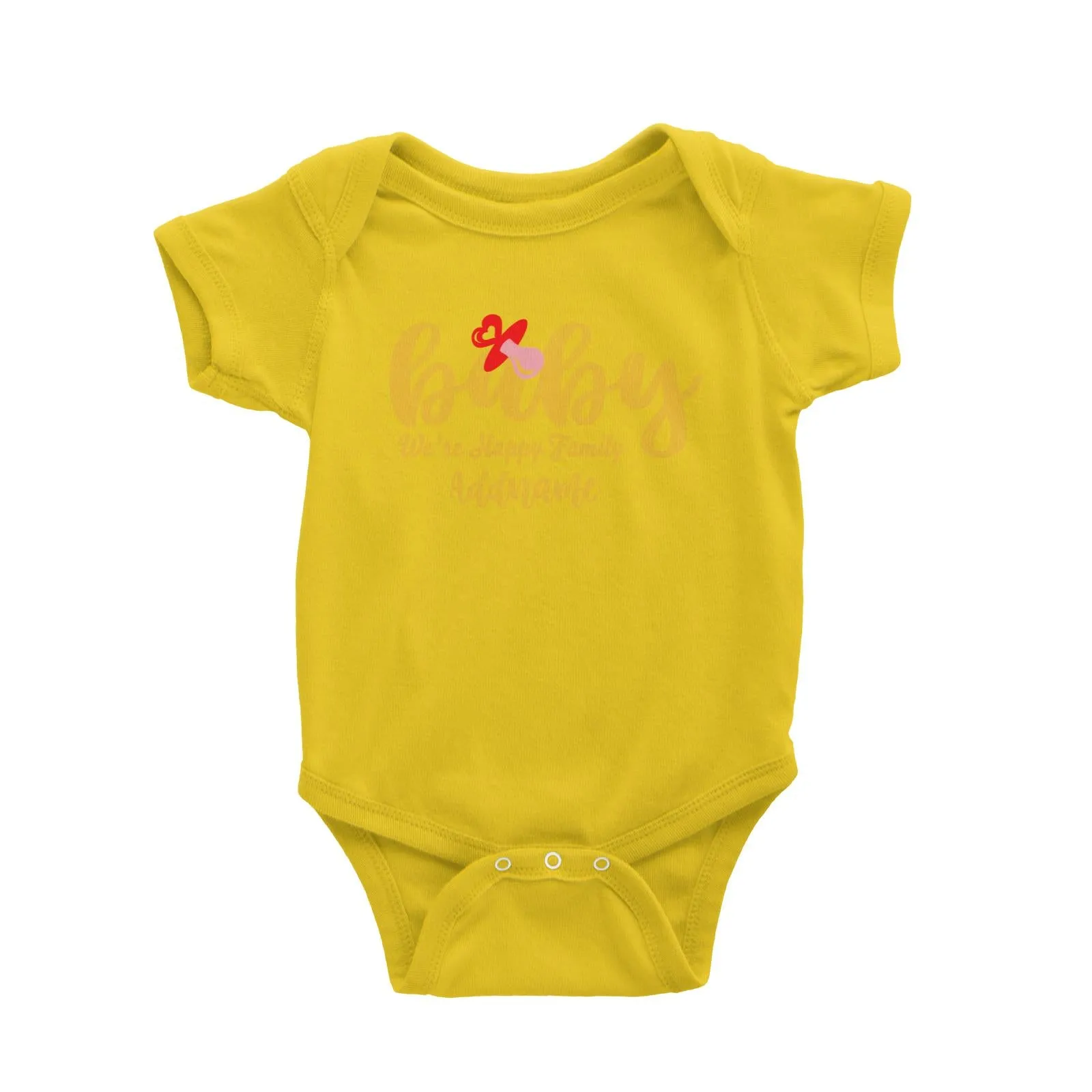 Baby We Are Happy Family Baby Romper