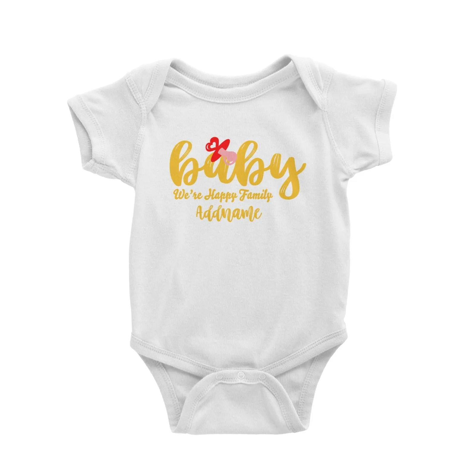 Baby We Are Happy Family Baby Romper