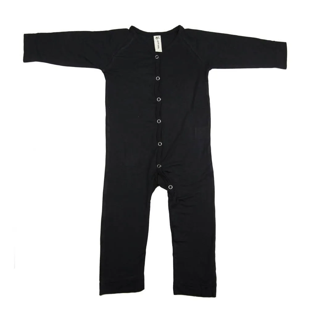 Bamboo V-neck Long Sleeve Coverall