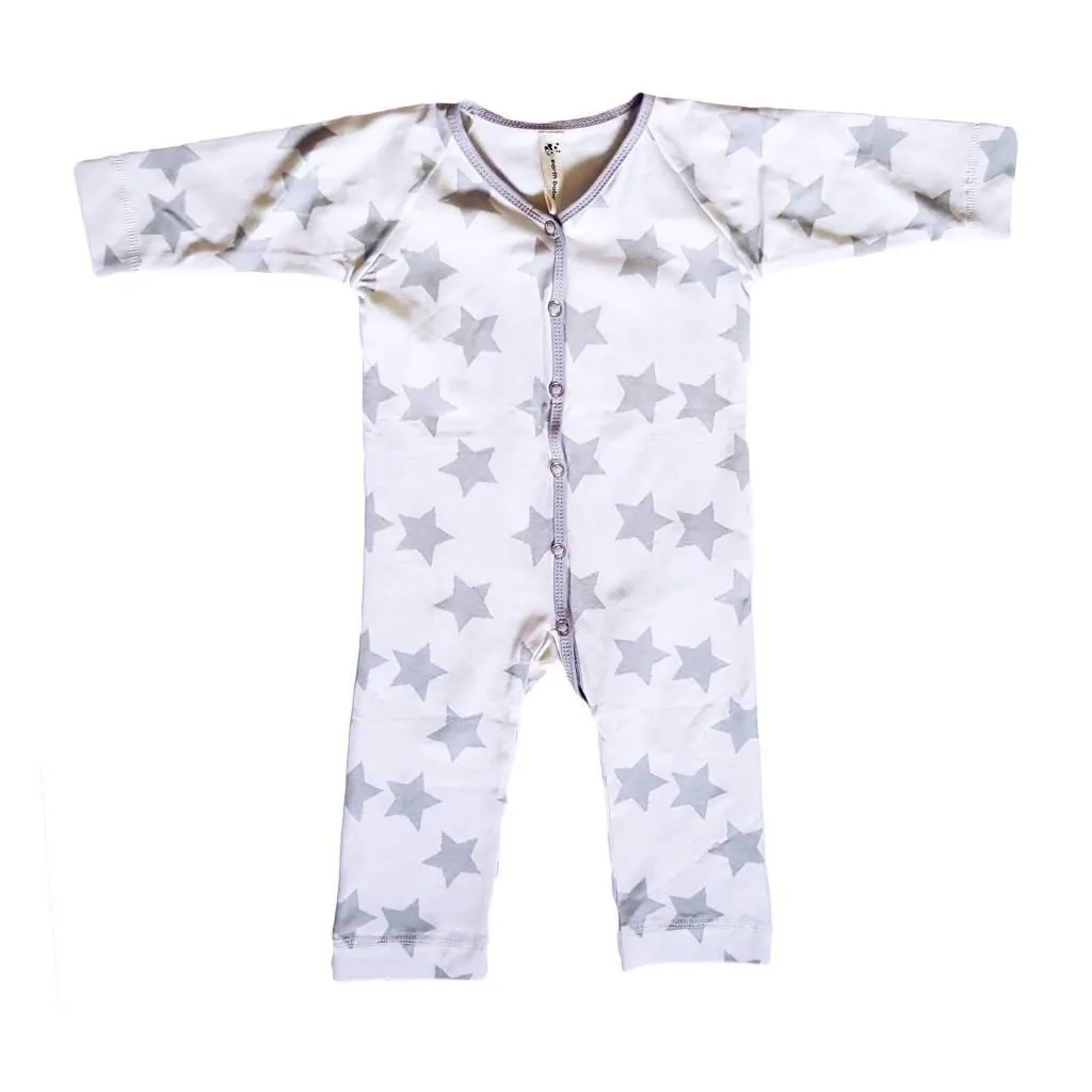 Bamboo V-neck Long Sleeve Coverall
