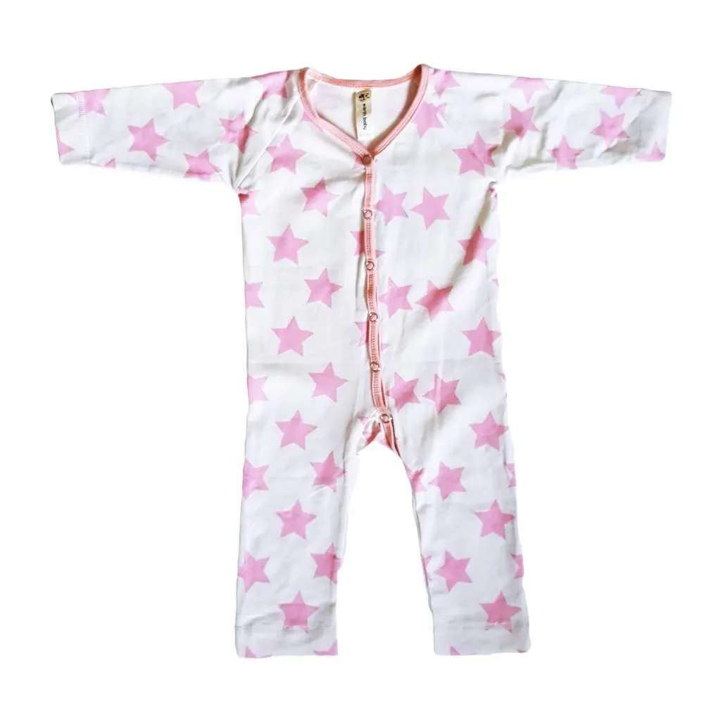 Bamboo V-neck Long Sleeve Coverall