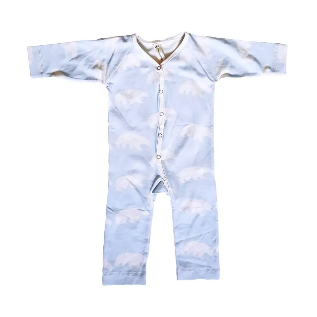 Bamboo V-neck Long Sleeve Coverall