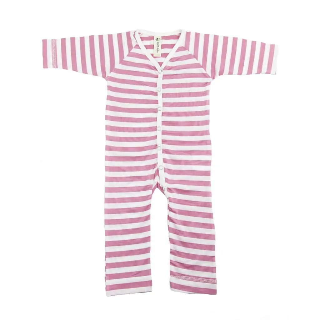 Bamboo V-neck Long Sleeve Coverall