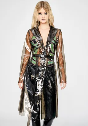 Barely There Vinyl Trench Coat