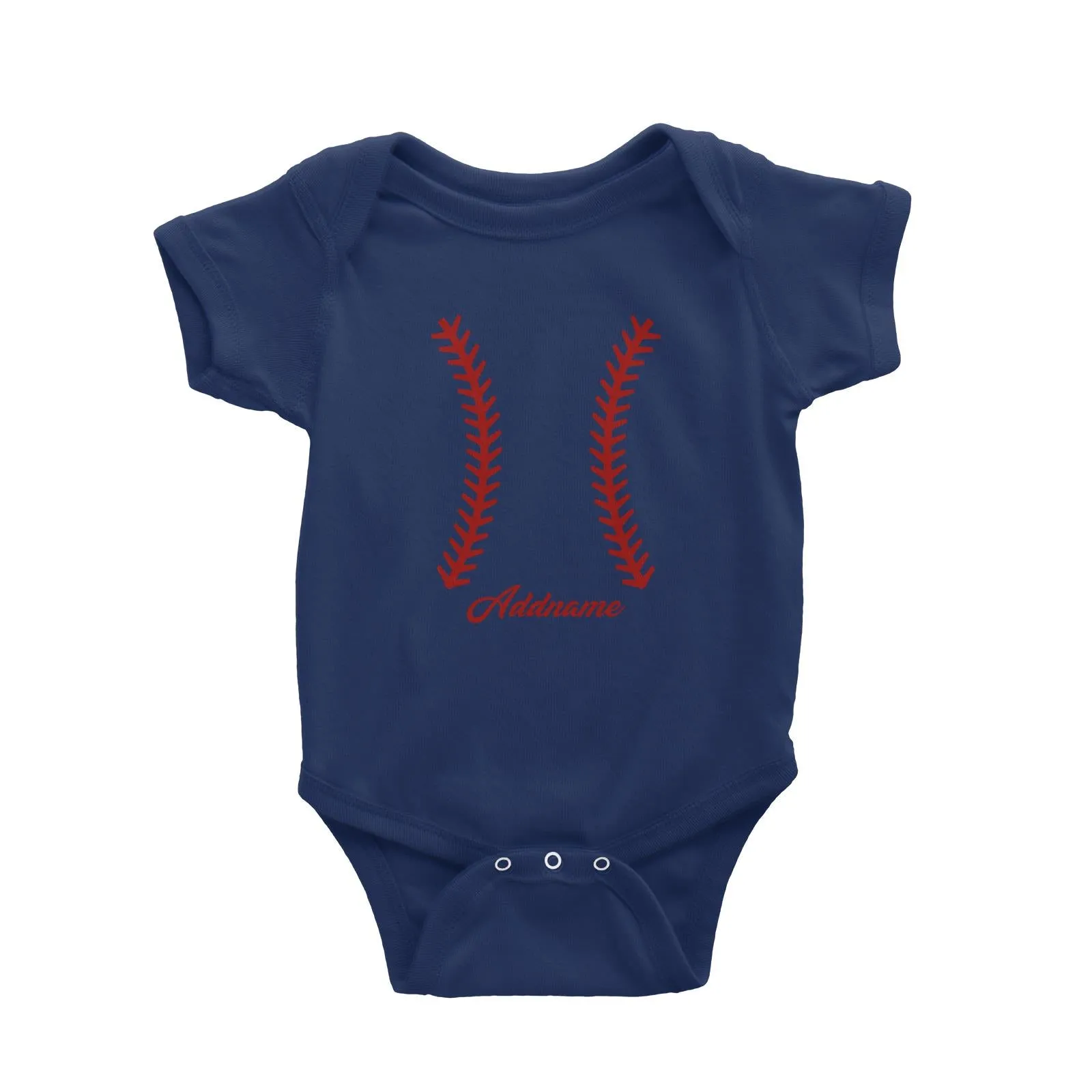 Baseball Team Stitch Baby Romper