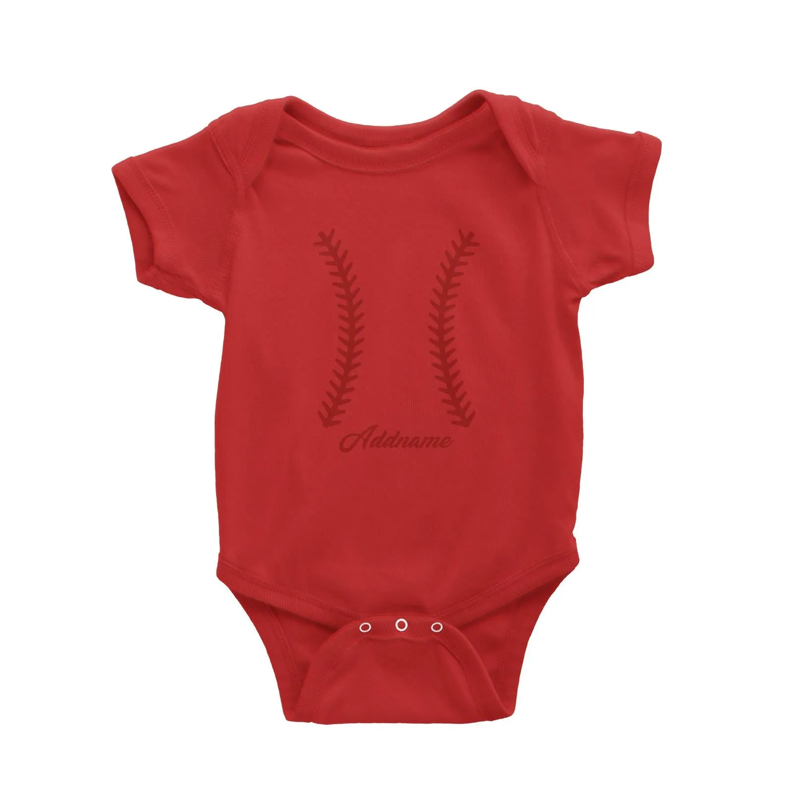 Baseball Team Stitch Baby Romper