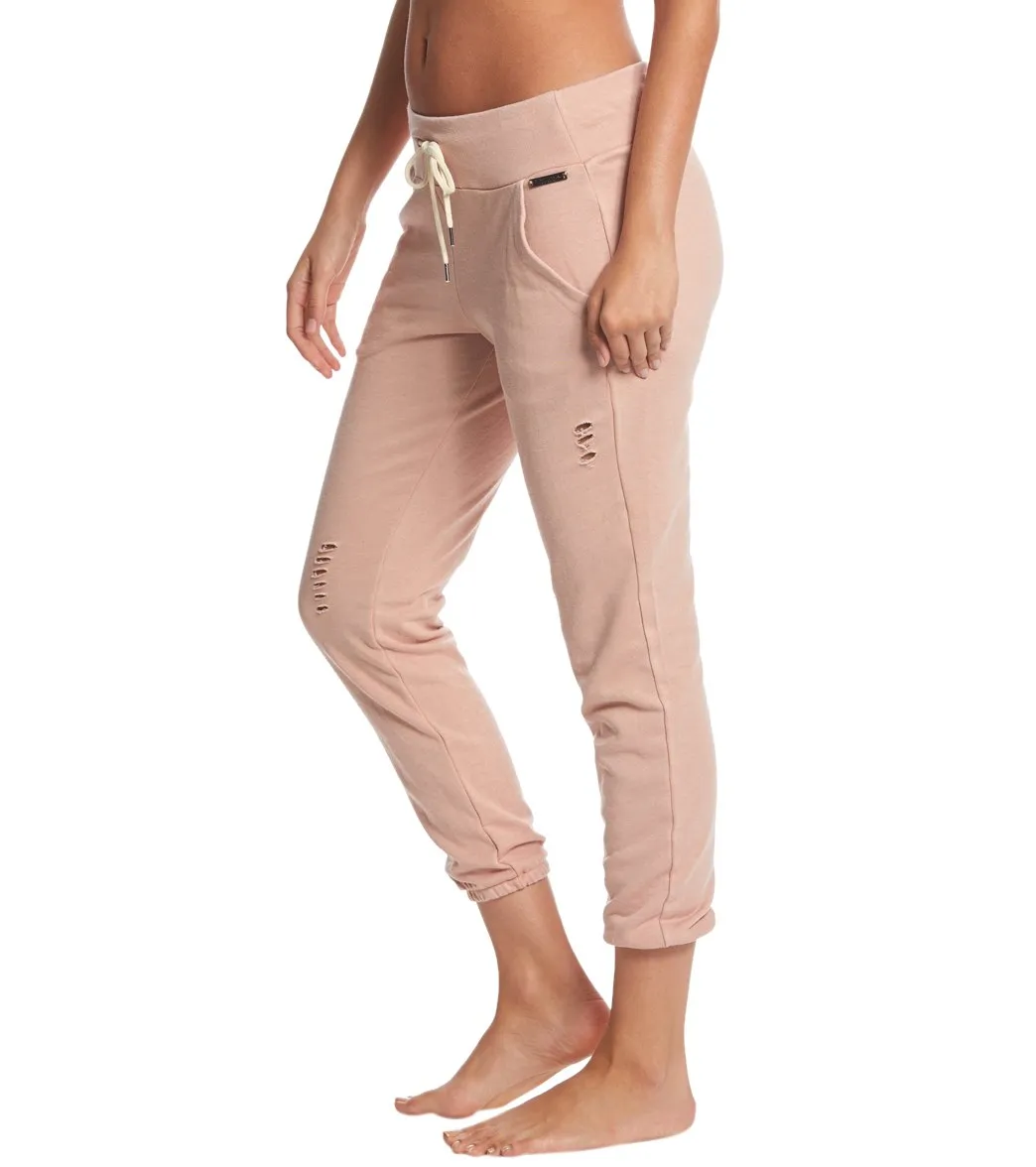 Betsey Johnson Performance Distressed Sweatpants