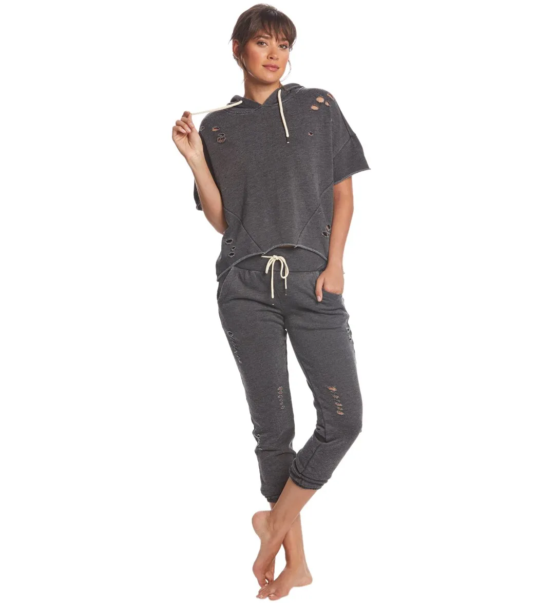 Betsey Johnson Performance Distressed Sweatpants