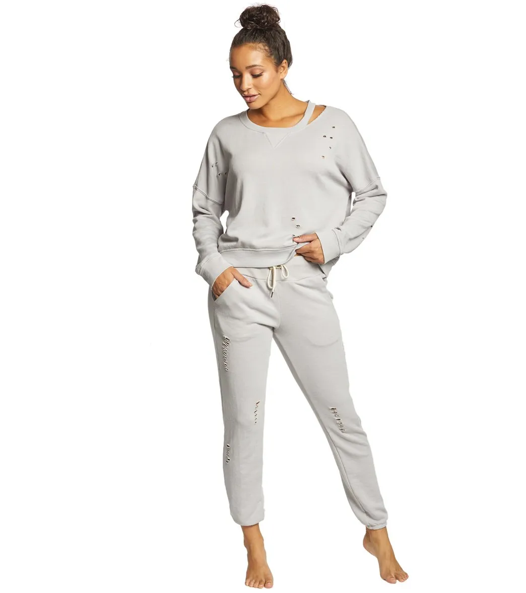 Betsey Johnson Performance Distressed Sweatpants
