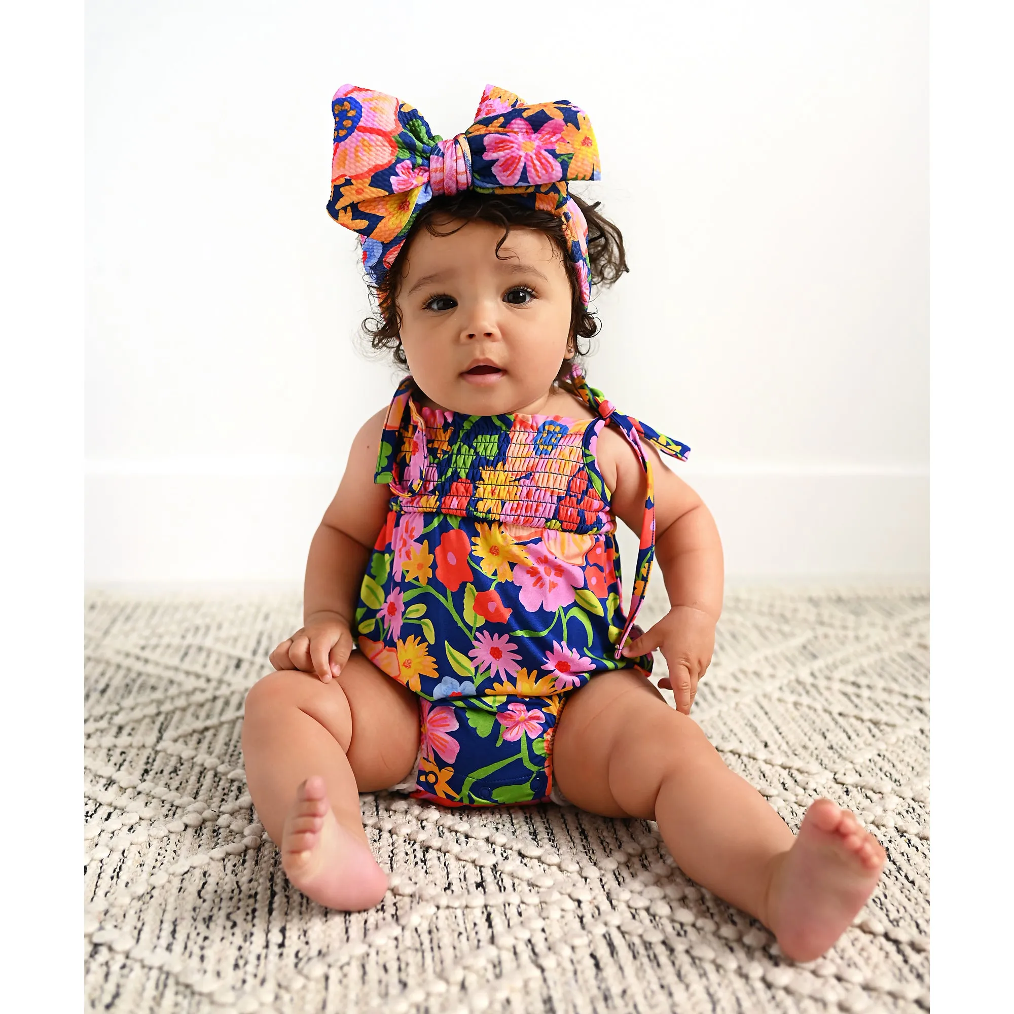Birdie SMOCKED BUBBLE ROMPER